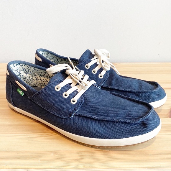 Sanuk | Shoes | Sanuk Casa Barco Boat Shoe Navy 5 | Poshmark